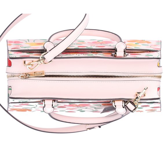 Kate Spade Madison Medium Top Zip Satchel Pink Multi Strawberry Garden Floral - Picture 6 of 6